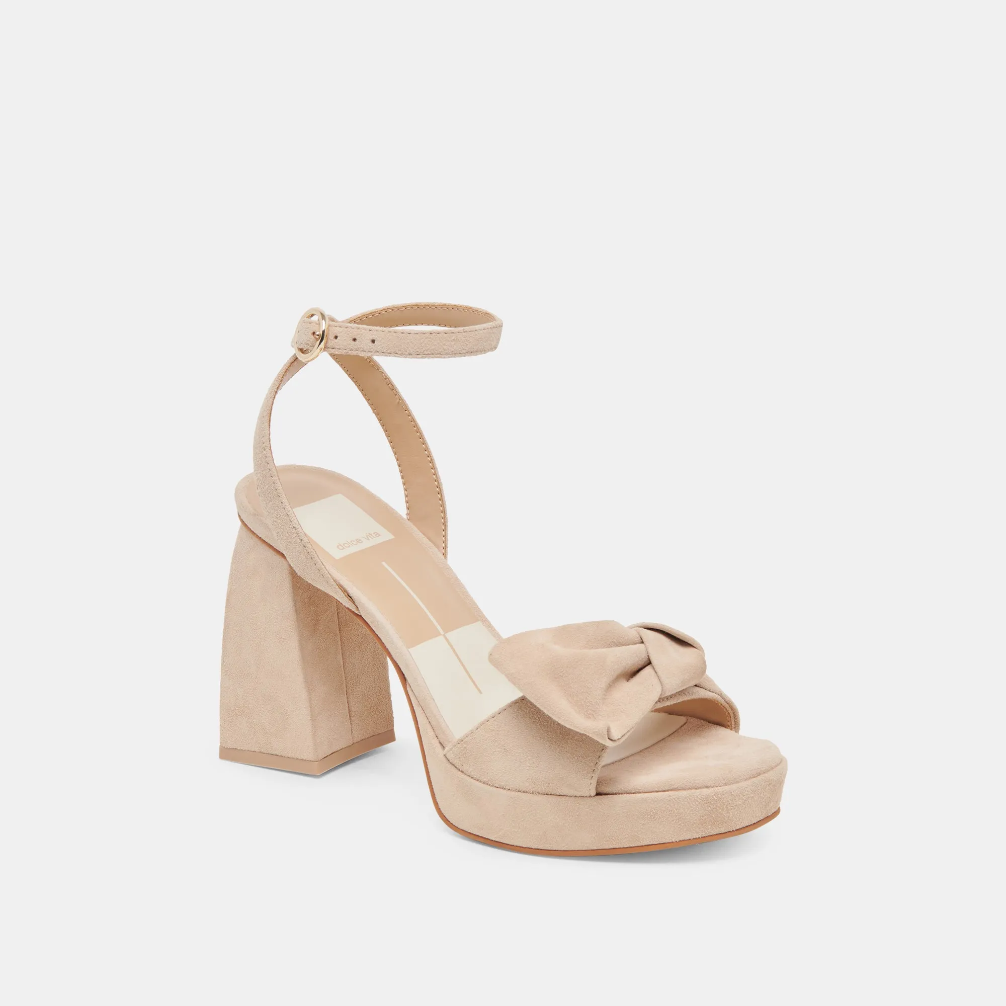 PACIE HEELS CAMEL SUEDE