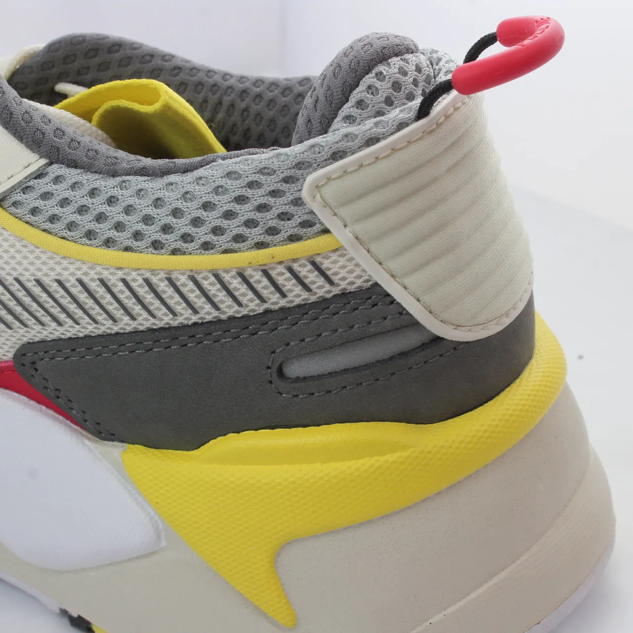 Puma RsX Bold Whisper White High Rise Red Blazing Yellow Trainers