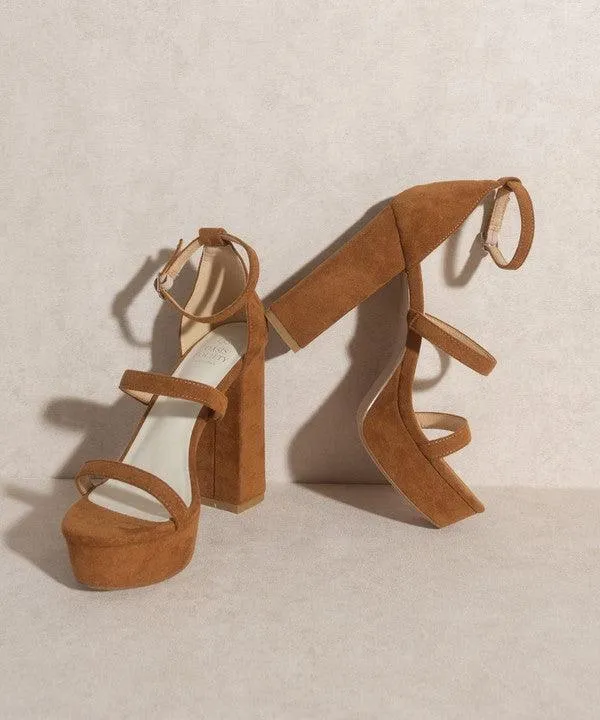 Raelynn Suede Platform Heels