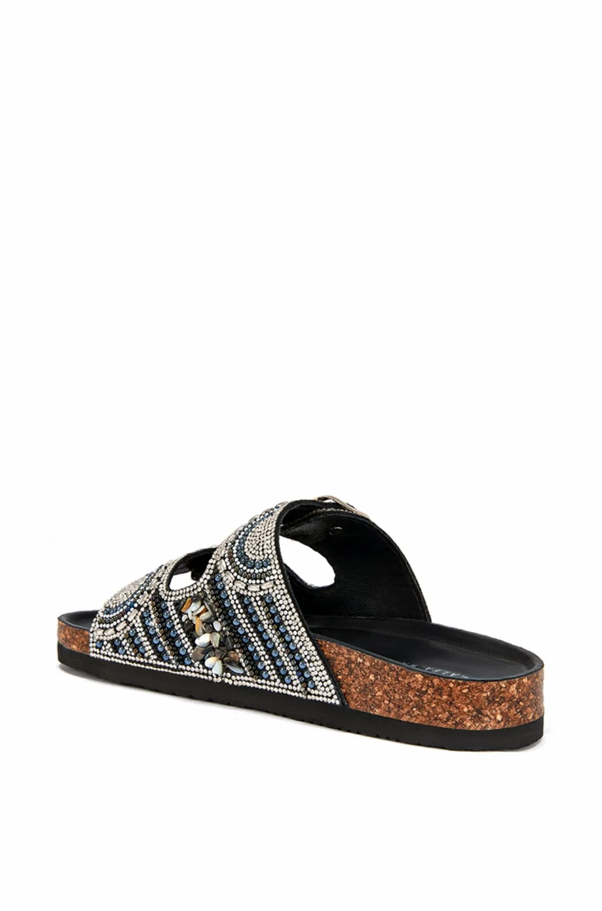 ROMILLY-BLACK FLAT SANDAL