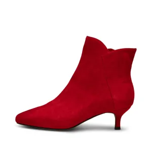 Saga boot suede - Fire Red