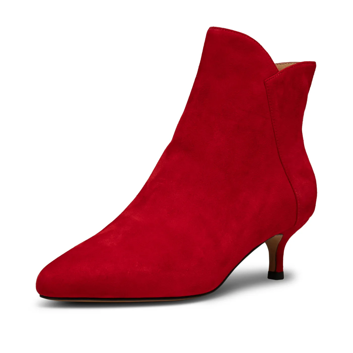 Saga boot suede - Fire Red