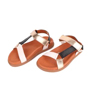 Sandals Marshmallow/ Black/ Metal Gold