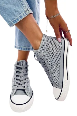 TEEK - Grey Mesh Sneakers