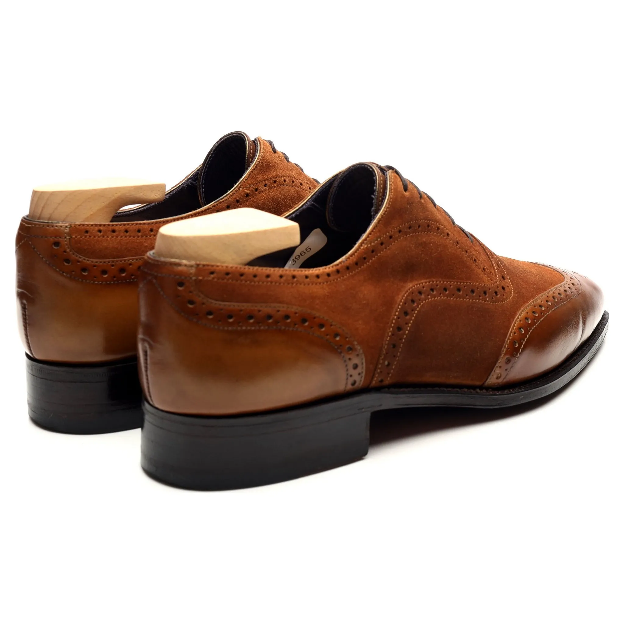 'Vendome' Brown Leather Suede Oxford Brogues UK 6.5 E