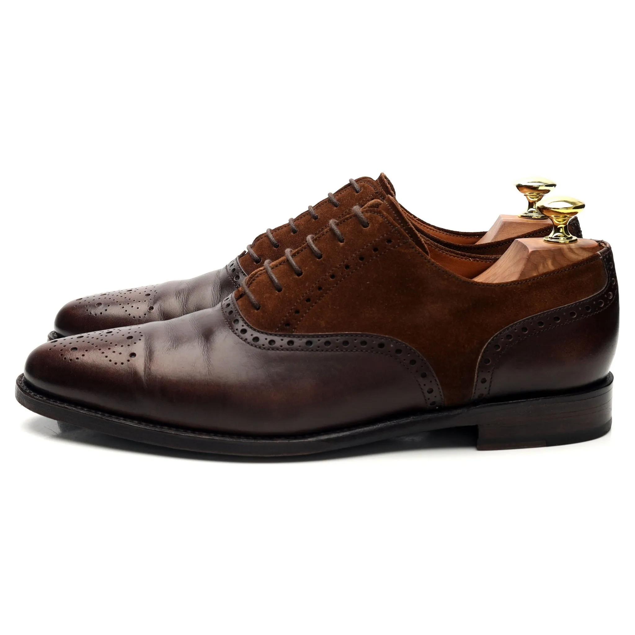 'Wallingford' Brown Leather Oxford Brogues UK 7.5 E